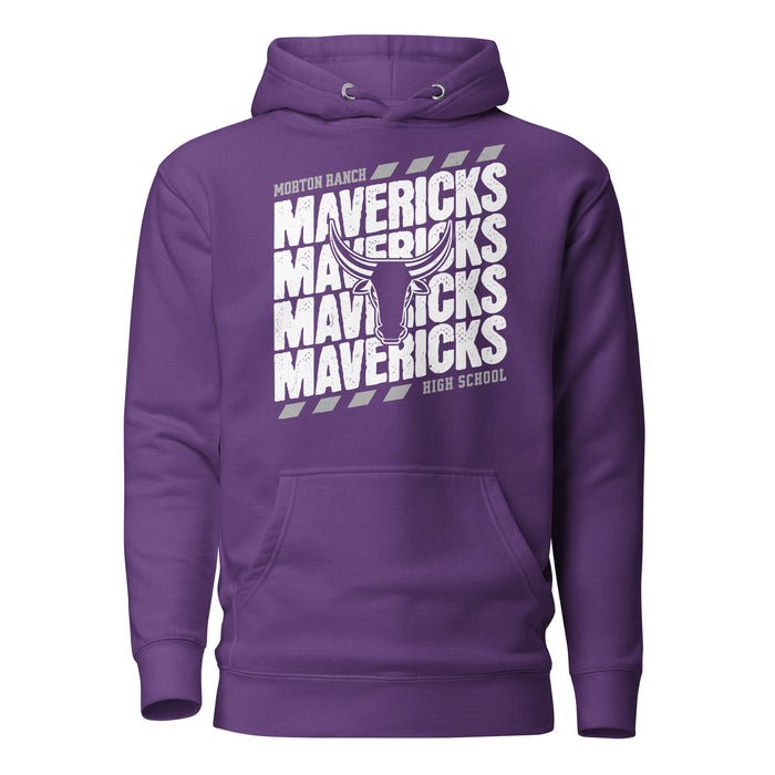 Morton Ranch High School Mavericks Premium Purple Unisex Hoodie 223