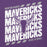 Close-up view of Morton Ranch High School Mavericks Premium Purple Unisex Hoodie 223
