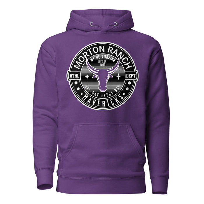 Morton Ranch High School Mavericks Premium Purple Unisex Hoodie 224