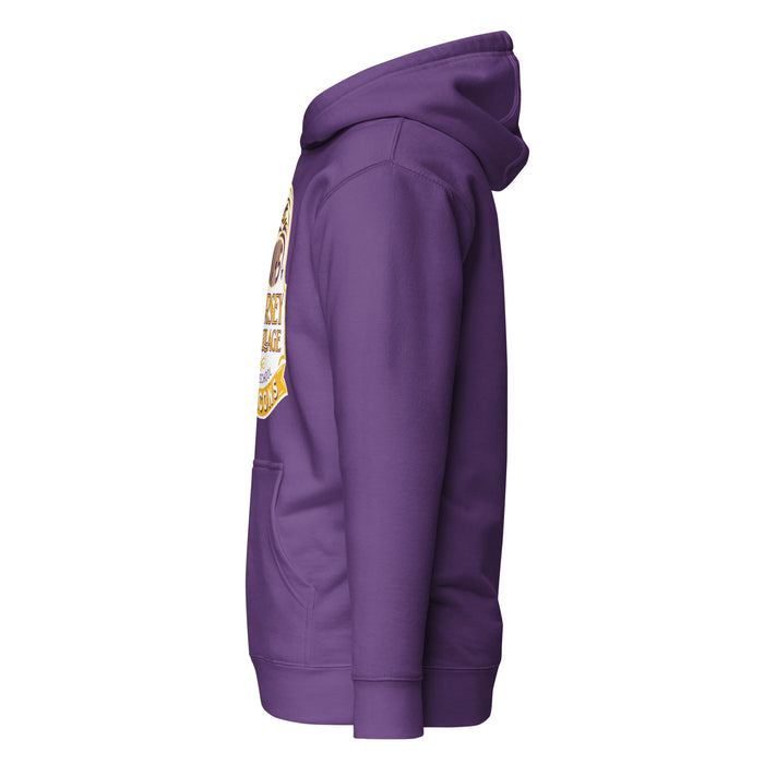 Side view of Jersey Village High School Falcons Premium Purple Hoodie 219