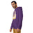 Man wearing Jersey Village High School Falcons Premium Purple Hoodie 219