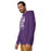 Man wearing Morton Ranch High School Mavericks Premium Purple Unisex Hoodie 232