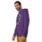 Man wearing Morton Ranch High School Mavericks Premium Purple Unisex Hoodie 225