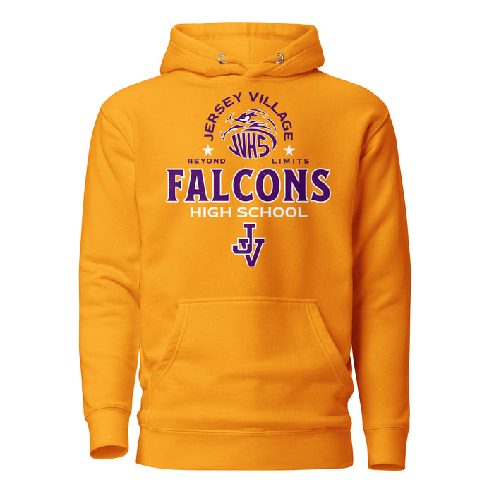 Jersey Village High School Falcons Premium Gold Hoodie 222