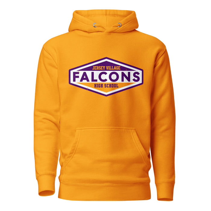 Jersey Village High School Falcons Premium Gold Hoodie 009