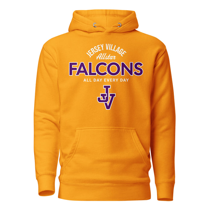 Jersey Village High School Falcons Premium Gold Hoodie 040
