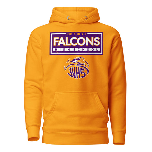 Jersey Village High School Falcons Premium Gold Hoodie 049