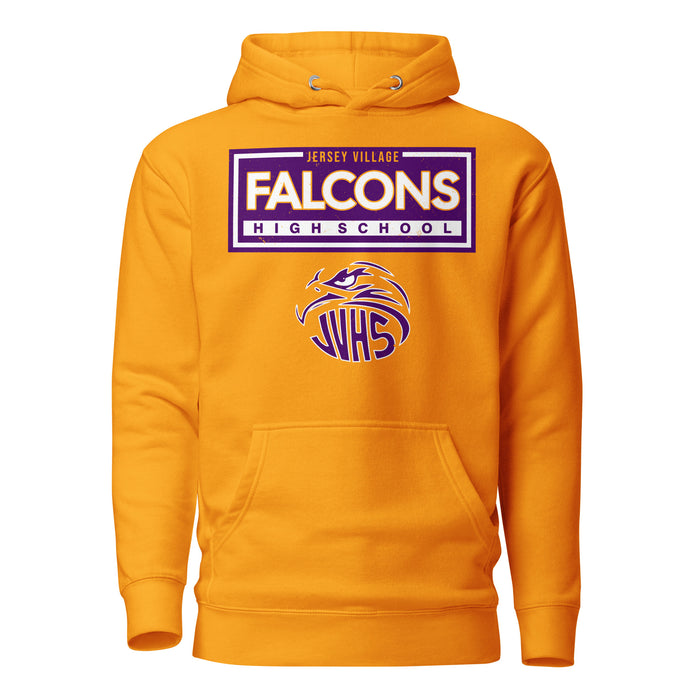 Jersey Village High School Falcons Premium Gold Hoodie 049