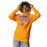 Woman wearing Jersey Village High School Falcons Premium Gold Hoodie 049