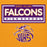 Close-up view of Jersey Village High School Falcons Premium Gold Hoodie 049