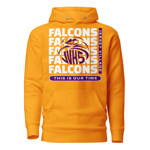 Jersey Village High School Falcons Premium Gold Hoodie 235