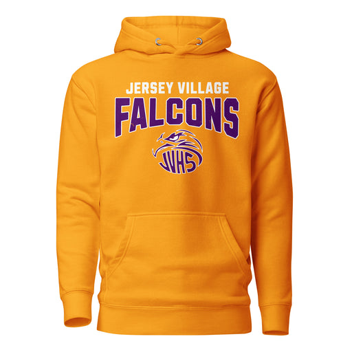 Jersey Village High School Falcons Premium Gold Hoodie 234