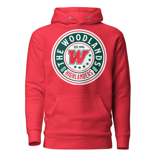 The Woodlands High School Highlanders Red Premium Unisex Hoodie 220