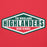 Close-up view of The Woodlands High School Highlanders Red Premium Unisex Hoodie 009