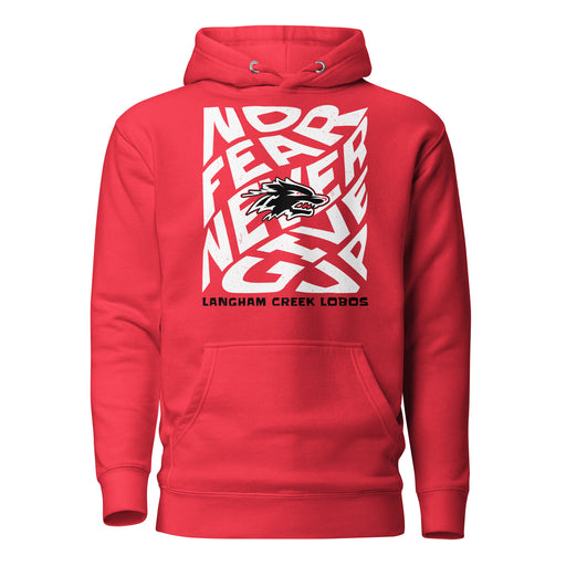 Langham Creek High School Lobos Red Premium Unisex Hoodie 236