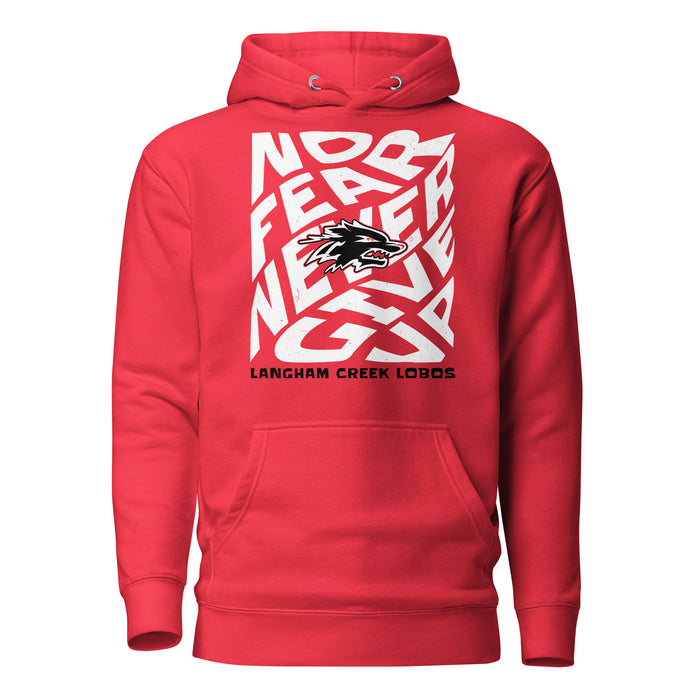 Langham Creek High School Lobos Red Premium Unisex Hoodie 236