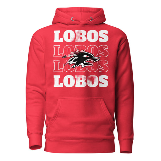 Langham Creek High School Lobos Red Premium Unisex Hoodie 233