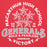 Close-up view of MacArthur High School Generals Red Premium Unisex Hoodie 206