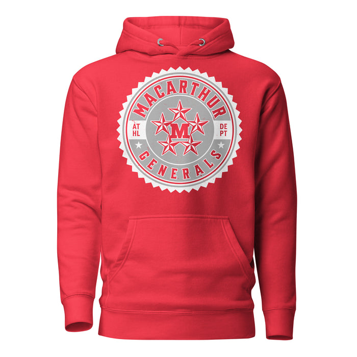 MacArthur High School Generals Red Premium Unisex Hoodie 203