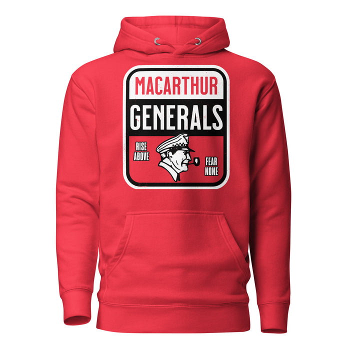 MacArthur High School Generals Red Premium Unisex Hoodie 001