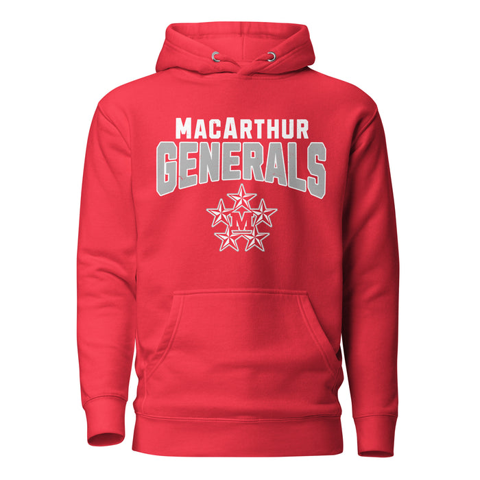 MacArthur High School Generals Red Premium Unisex Hoodie 234