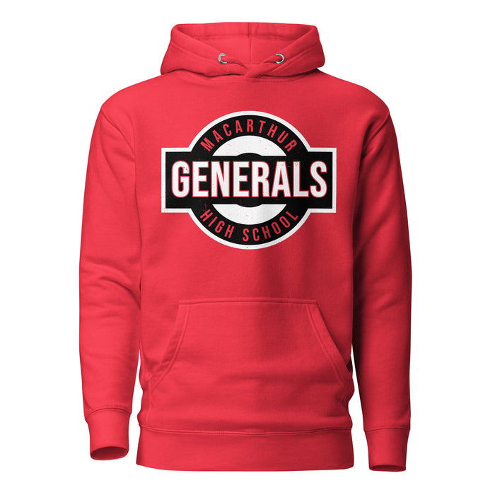 MacArthur High School Generals Red Premium Unisex Hoodie 011