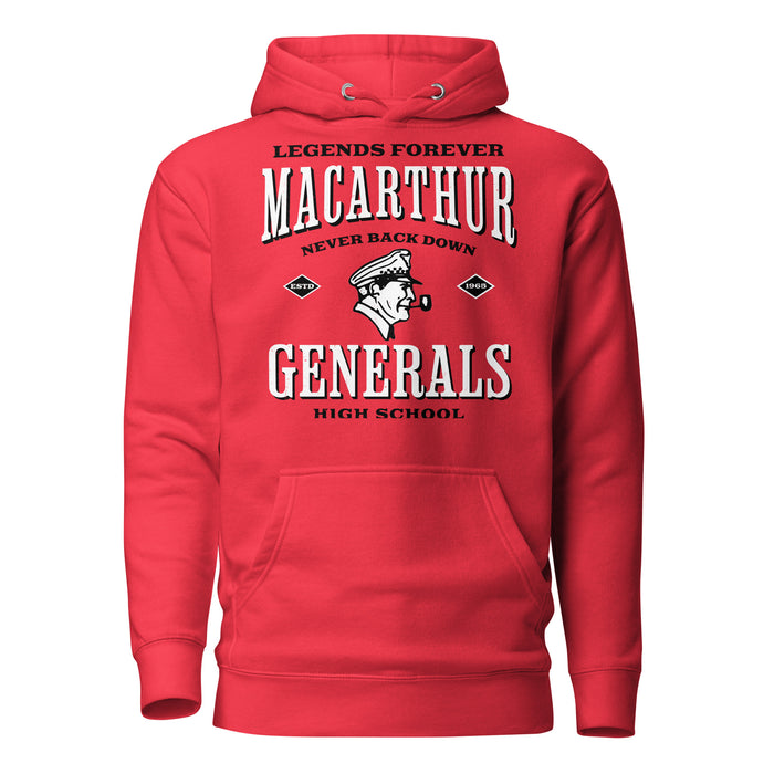 MacArthur High School Generals Red Premium Unisex Hoodie 230