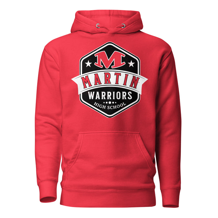 Martin High School Warriors Red Premium Unisex Hoodie 209
