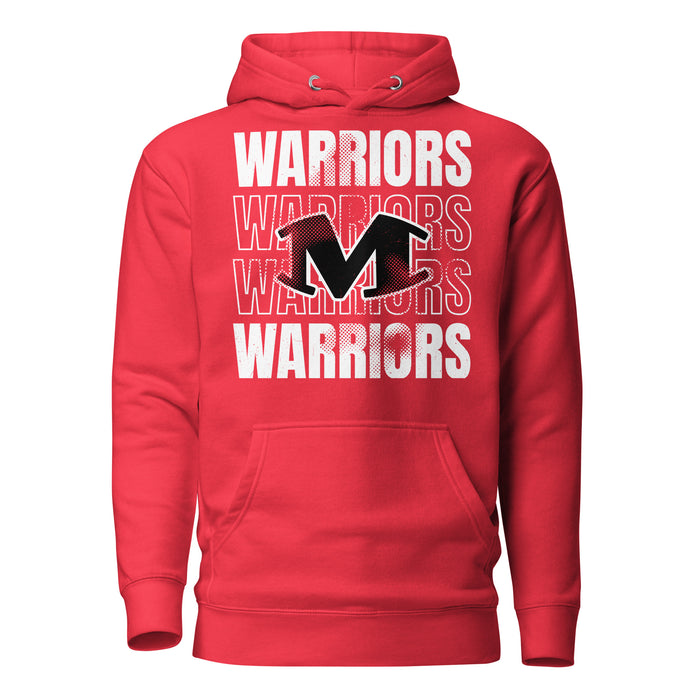 Martin High School Warriors Red Premium Unisex Hoodie 233