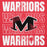 Close-up view of Martin High School Warriors Red Premium Unisex Hoodie 233