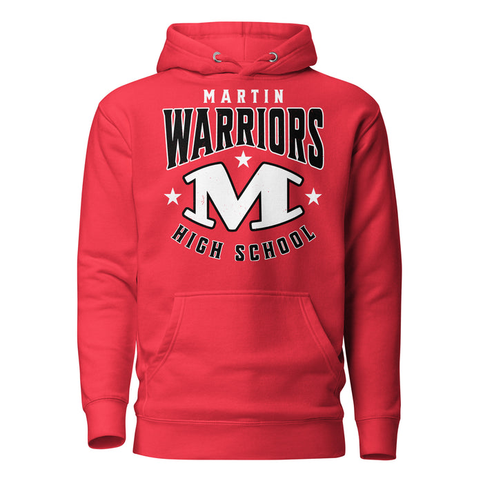 Martin High School Warriors Red Premium Unisex Hoodie 213