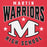 Close-up view of Martin High School Warriors Red Premium Unisex Hoodie 213