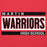Close-up view of Martin High School Warriors Red Premium Unisex Hoodie 098
