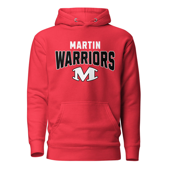 Martin High School Warriors Red Premium Unisex Hoodie 234