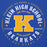 Close-up view of Klein High School Bearkats Royal Blue Premium Unisex Hoodie 214
