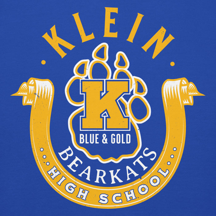 Close-up view of in High School Bearkats Royal Blue Premium Unisex Hoodie 229