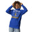 Woman wearing Klein High School Bearkats Royal Blue Premium Unisex Hoodie 233
