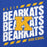 Close-up view of Klein High School Bearkats Royal Blue Premium Unisex Hoodie 223