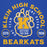 Close-up view of Klein High School Bearkats Royal Blue Premium Unisex Hoodie 208