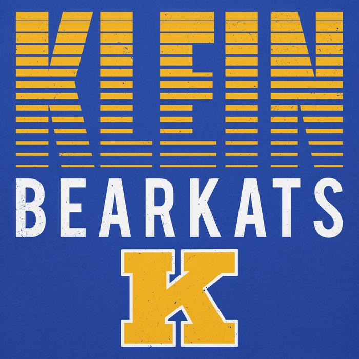 Close-up view of Klein High School Bearkats Royal Blue Premium Unisex Hoodie 024