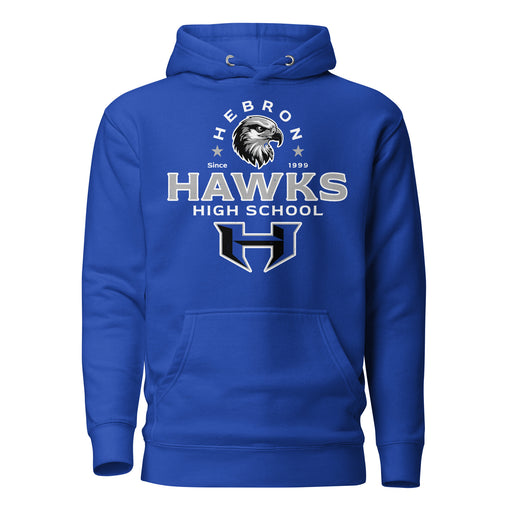 Hebron High School Hawks Royal Blue Premium Unisex Hoodie 222
