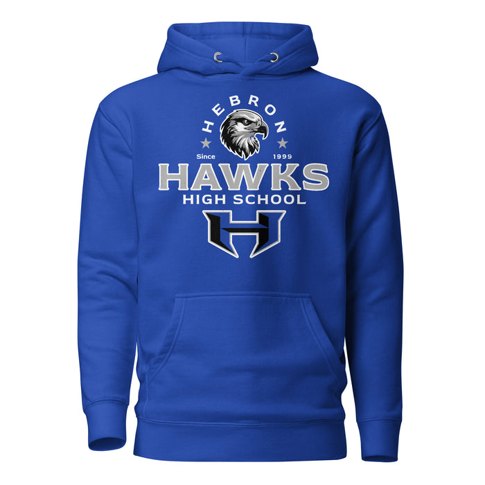 Hebron High School Hawks Royal Blue Premium Unisex Hoodie 222