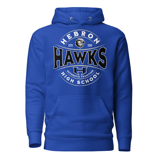 Hebron High School Hawks Royal Blue Premium Unisex Hoodie 218