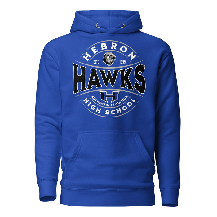Hebron High School Hawks Royal Blue Premium Unisex Hoodie 218