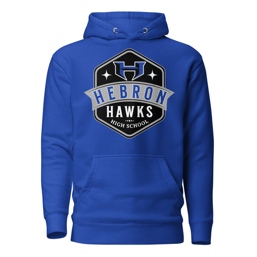 Hebron High School Hawks Royal Blue Premium Unisex Hoodie 204