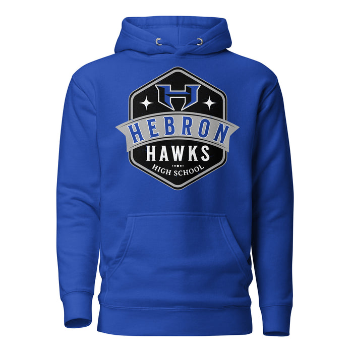 Hebron High School Hawks Royal Blue Premium Unisex Hoodie 204