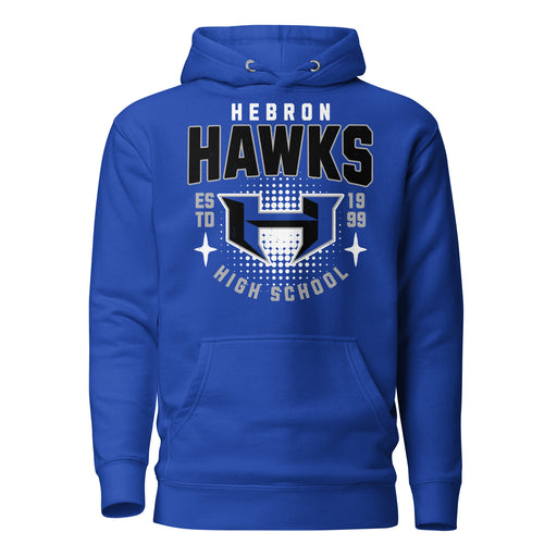 Hebron High School Hawks Royal Blue Premium Unisex Hoodie 204