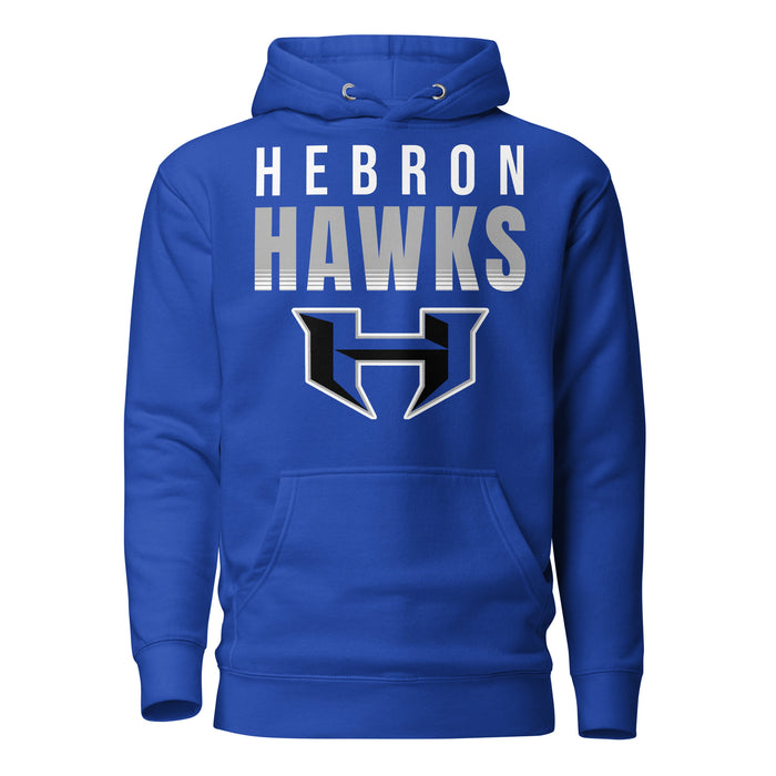 Hebron High School Hawks Royal Blue Premium Unisex Hoodie 024