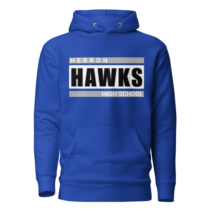 Hebron High School Hawks Royal Blue Premium Unisex Hoodie 098