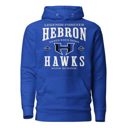 Hebron High School Hawks Royal Blue Premium Unisex Hoodie 230